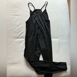 black racer back romper